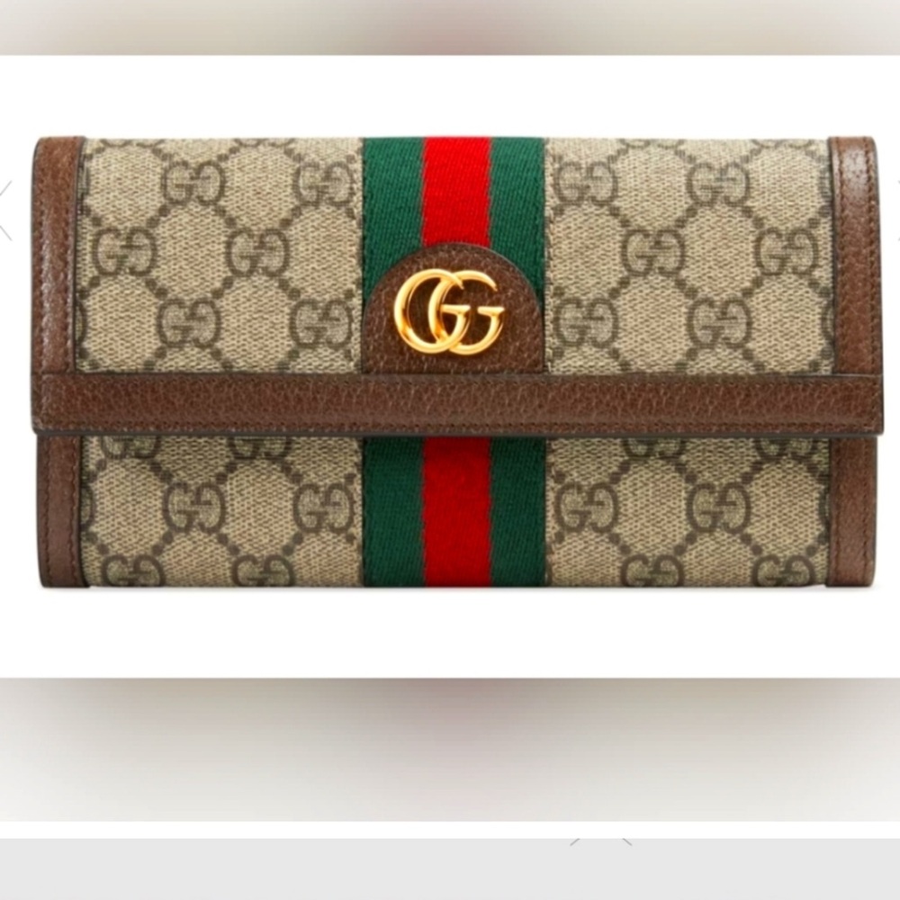 Gucci Ophidia Continental Wallet GG Supreme Canvas Beige Brown - Picture 5 of 10